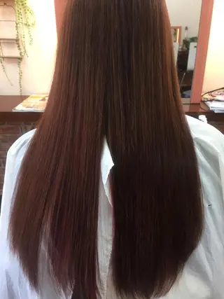 ロング カラー パーマ 桧山 真のヘアスタイル