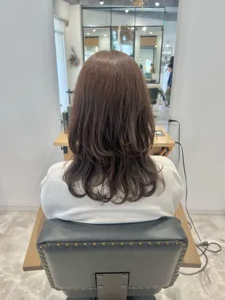 ミディアム カラー 黒阪 なみのヘアスタイル