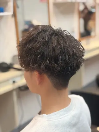 パーマ メンズ メンズ特化/パーマ/ フェードWATARUのヘアスタイル