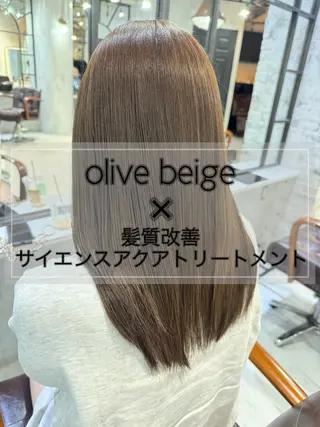 セミロング カラー 髪質改善/縮毛矯正/ 艶髪/春山良太のヘアスタイル