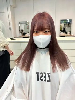 ロング カラー ヘアアレンジ ハイトーン特化 pepe🎀のヘアスタイル