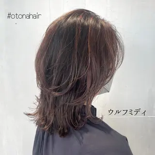 セミロング カラー matka白髪ぼかし 大人ヘア/KEIKOのヘアスタイル