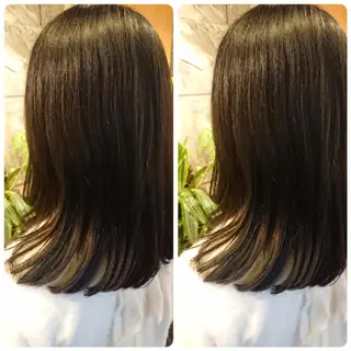 ミディアム 清水 旭美のヘアスタイル