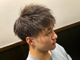ショート パーマ メンズ 浅見 天翔のヘアスタイル