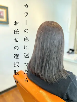 カラー ナチュラルオーブン 大村店🍀深松孝枝のヘアスタイル