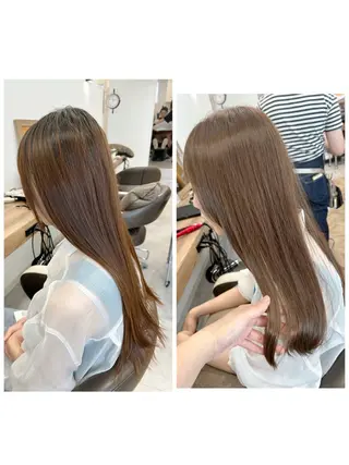 ロング カラー やまこし 美裕樹のヘアスタイル