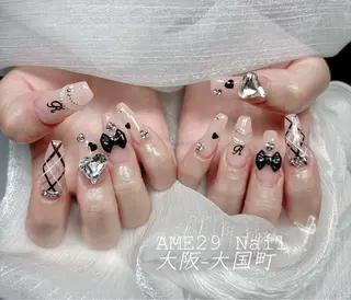 ロング AME29 Nail ネイルサロンのネイルデザイン