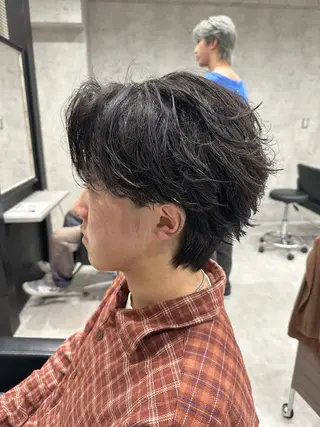 ショート パーマ メンズ ユウ🪄 パーマ指名No1のヘアスタイル