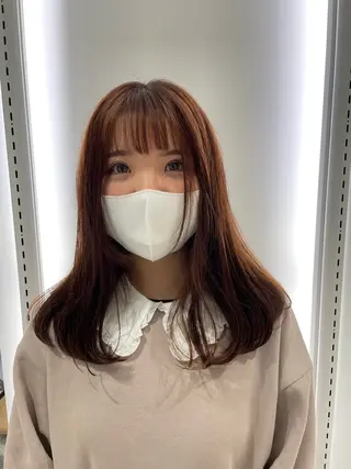 セミロング 長町/酸性ストレート /曲がる縮毛矯正のヘアスタイル