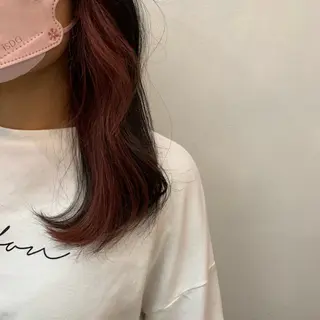 ロング 田中 樹奈のヘアスタイル