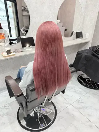 セミロング カラー 🌺ハイトーン🌺 矢葺 なぎさ🌺🌺のヘアスタイル