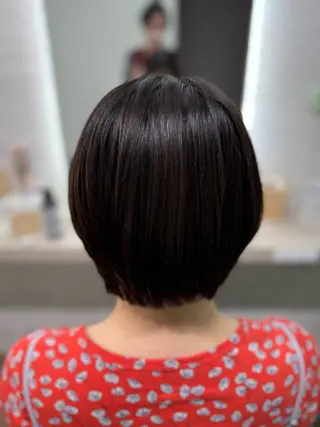 ショート 縮毛矯正/ /関内/あべももこのヘアスタイル