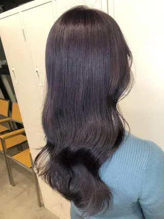 ロング カラー マンツーマン／韓国 ヘア‎Amiのヘアスタイル