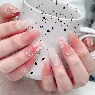 ネイル 長いだし/スカルプ/ パラシェルN.oneのネイルデザイン