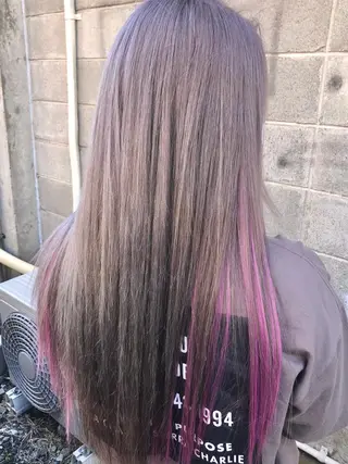 カラー ダブルスキルエクステ /羽エクステ白石宇由のヘアスタイル