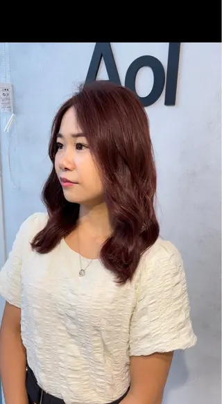 セミロング カラー ヘアアレンジ ✨髪質改善✨美髪 矯正🫧小泉のヘアスタイル