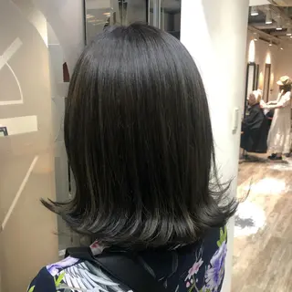 ミディアム カラー ゆう🫧 透明感/ハイトーンのヘアスタイル