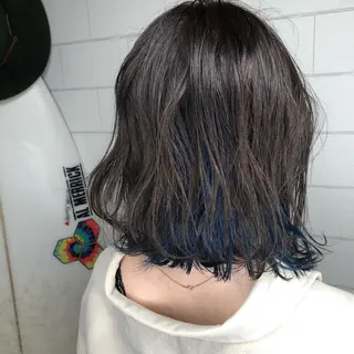 ミディアム カラー ヘアアレンジ 金森 斗夢のヘアスタイル