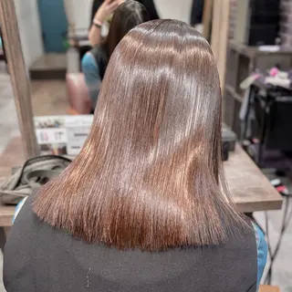 カラー パーマ 艶カラー🫧 猿渡 響のヘアスタイル