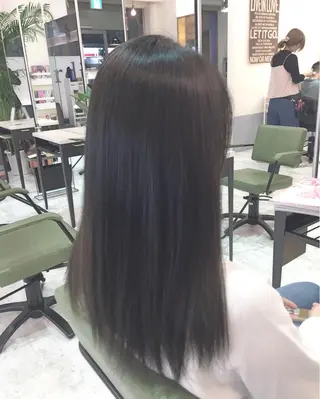 セミロング ロング カラー 青木 茂樹⭐️ 透明感カラーのヘアスタイル