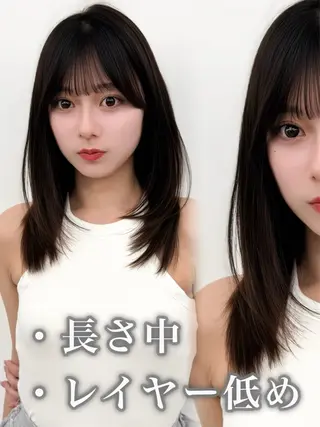 セミロング ヘアアレンジ 顔周り&ミディアム 特化/池袋/kokiのヘアスタイル