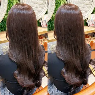 ロング 💙mai🫧 縮毛矯正・ハイライトのヘアスタイル