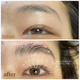 マツエク・マツパ アイブロウ BON.BRUSH takamiのマツエク・マツパデザイン