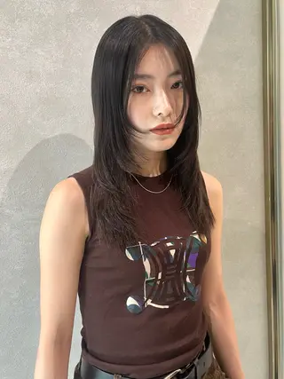 ミディアム 海外girl🤎 透明感ベージュmaoのヘアスタイル