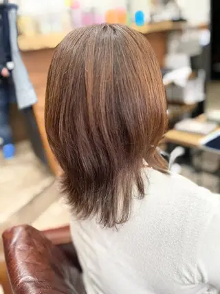 ミディアム 💎白髪染めも対応 🙆👌山本明菜のヘアスタイル