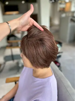 ミディアム カラー elpis 長嶋零のヘアスタイル