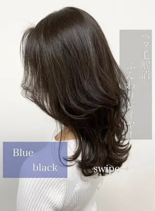 セミロング カラー パーマ ヘアアレンジ 酸性縮毛矯正のプロ 杉山玲介のヘアスタイル