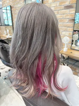 セミロング LucksiMie ginza 明松のヘアスタイル