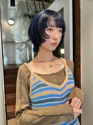 ショート カラー 圧倒的デザイン力 店長🎨RENAのヘアスタイル