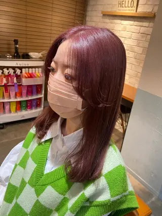 カラー 🐻結んで可愛い hair EMI🐻のヘアスタイル