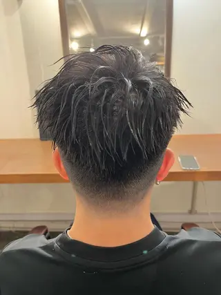 パーマ メンズ 透明感カラー/ ブリーチ無し/RYOのヘアスタイル