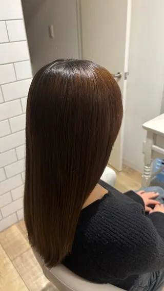 ミディアム カラー 似合わせ 顔周りYUUGAのヘアスタイル