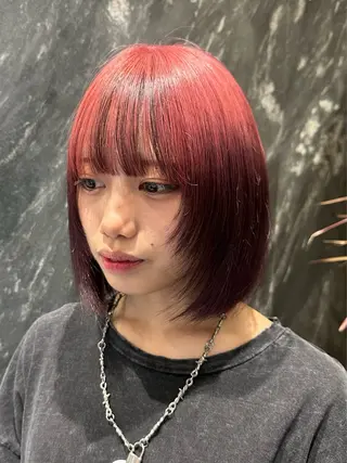 ミディアム カラー 💋ハイトーンデザイ ンヘア💋A'nyuのヘアスタイル