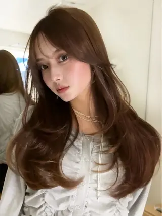 ロング カラー ヘアアレンジ 🫧透明感カラー/ 艶カラー🫧namiのヘアスタイル
