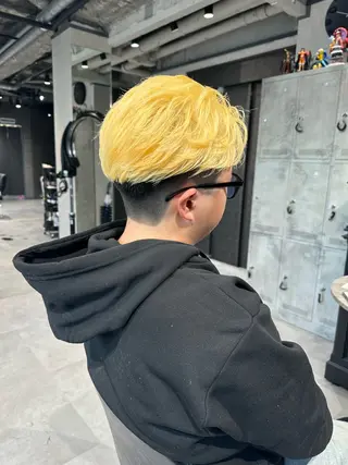 ショート カラー ヘアアレンジ メンズ メンズヘア静岡 ✂︎Ryuheiのヘアスタイル