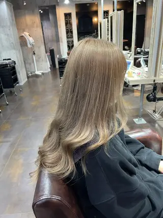 ロング パーマ ヘアアレンジ メンズ キッズ ネイル マツエク・マツパ アイブロウ 韓国/顔周り/透明感 /レイヤー/ひなたのヘアスタイル