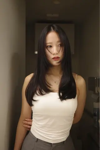 ロング カラー 🦋レイヤーカット ミドリカワ🦋のヘアスタイル