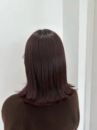 ミディアム カラー 愛結 暖色カラー🎀🩰のヘアスタイル