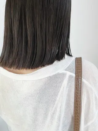 ミディアム カラー 山下 千明のヘアスタイル