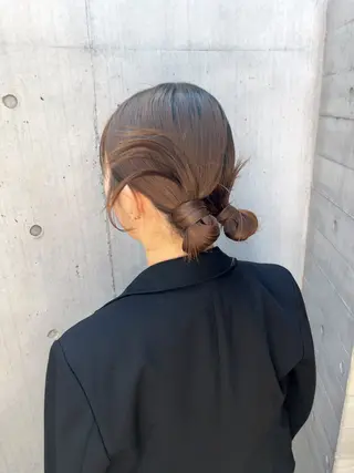 ミディアム ヘアアレンジ 【表参道】Ruri デジタルパーマのヘアスタイル
