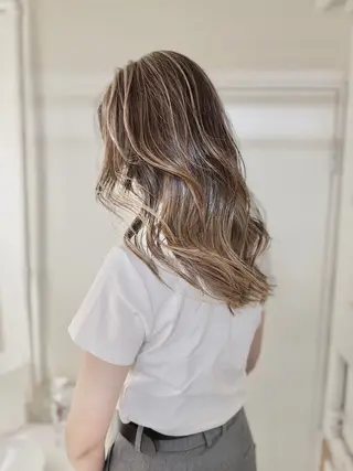 ロング カラー ヘアアレンジ opus 店長大和 レイヤー/赤み消しのヘアスタイル