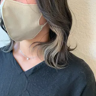 ミディアム カラー 田中 紫苑のヘアスタイル