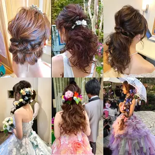 セミロング ヘアアレンジ 池田 景子のヘアスタイル