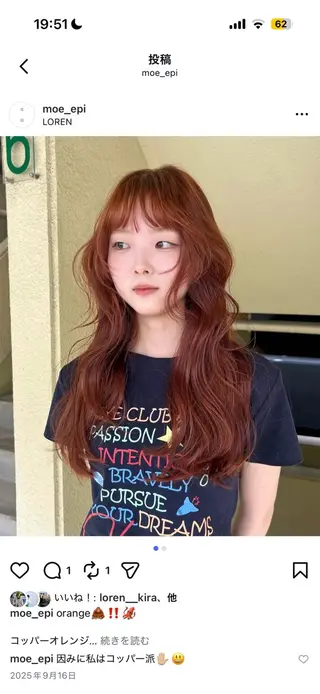 ロング レイヤーカット‎🤍 /ともえ🤎🧸のヘアスタイル