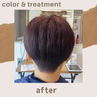 ショート カラー メンズカット/パーマ 👟黒田紗名👟のヘアスタイル