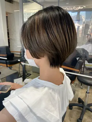 ショート カラー 🪽似合わせカラー RENA.🪽🩶のヘアスタイル